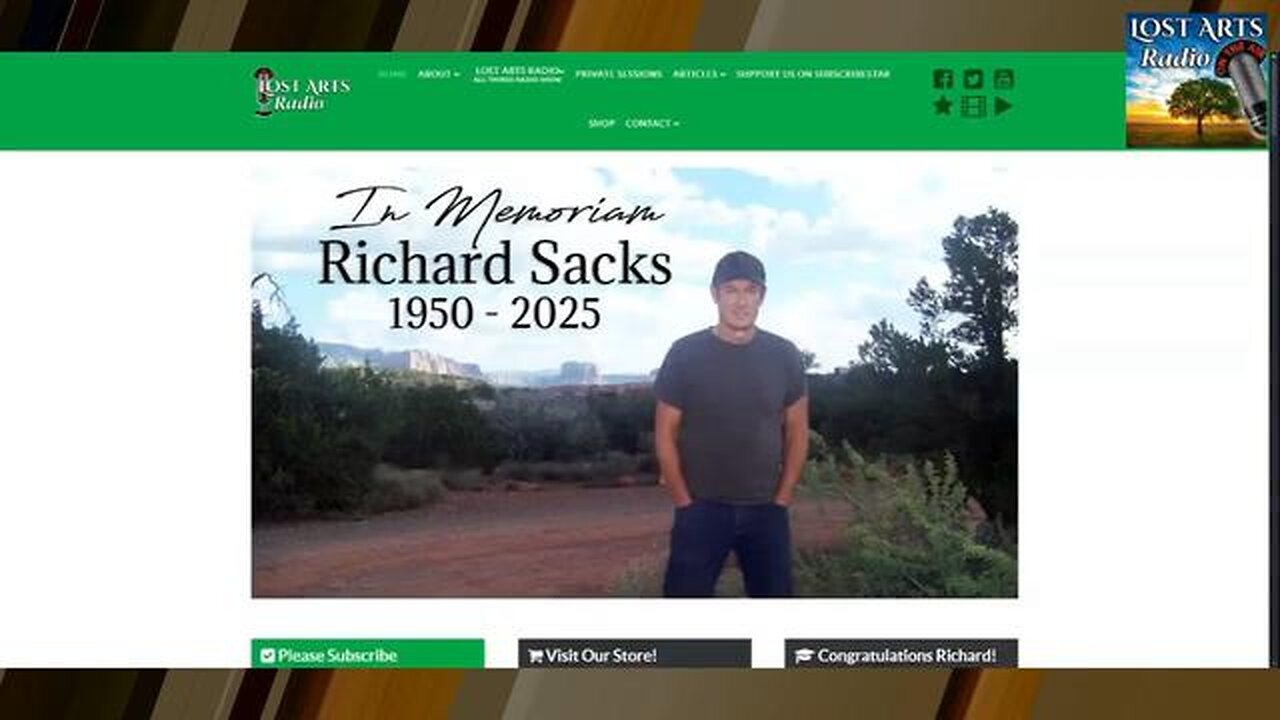 Honoring Dr. Richard Sacks, Ph.D (1950-2025) - Dialogs With Dr. Cousens 11/3/25