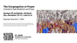 Sunday’s OT and Epistle—All Saints’ Day—Revelation 7:2-17; 1 John 3:1-3