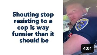 Shouting stop resisting to a cop is way funnier than it should be 😂