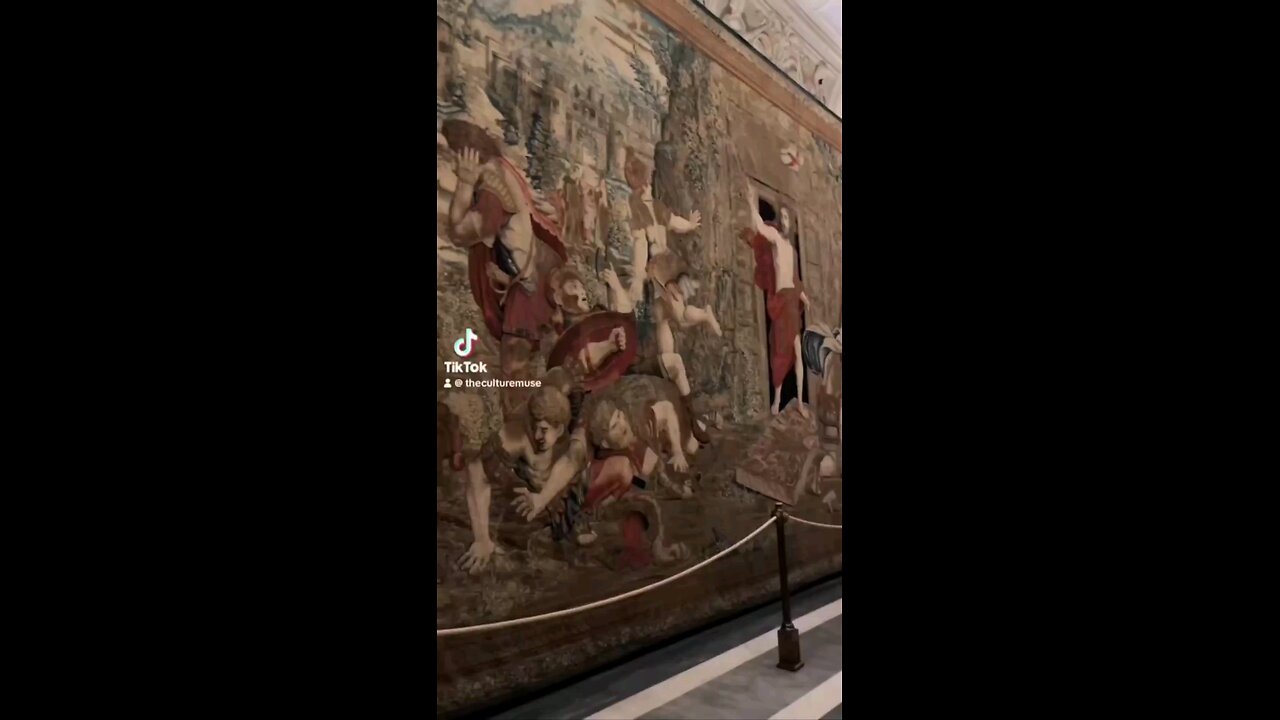 1500s Belgian tapestry with 3D effect.