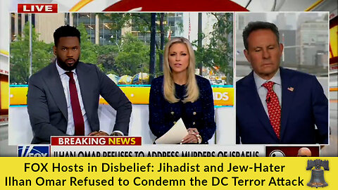 FOX Hosts in Disbelief: Jihadist and Jew-Hater Ilhan Omar Refused to Condemn the DC Terror Attack
