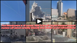 Haifa: Iranian missile strike near the Ministry of Interior building