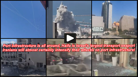 Haifa: Iranian missile strike near the Ministry of Interior building