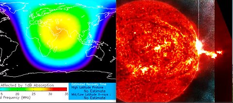IT'S HAPPENING & IT CAN'T BE STOPPED! HUGE SOLAR FLARE & RADIO BLACKOUT-LARGE QUAKES-MASSIVE CHANGE