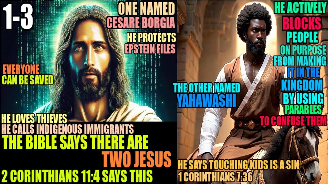 There's Two Jesus, One Actively BLOCKS Many People, The Other Accepts All People 1-3