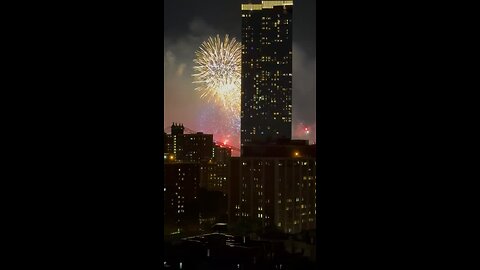 4th July 2025 Fireworks viewed from Lower East Side Happy Independence Day and God Bless America