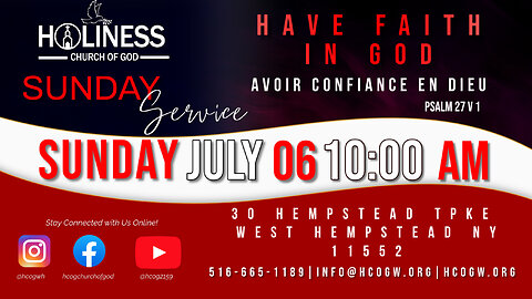 HCOG || Sunday Service 10AM 7/6/25