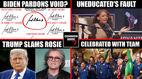 Biden's Pardons Void? | Jasmine Crockett Moron | Trump Blasts Rosie | Trump Celebrates With Chelsea