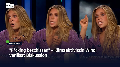 "F*cking beschissen" – Klimaaktivistin Windl verlässt Diskussion