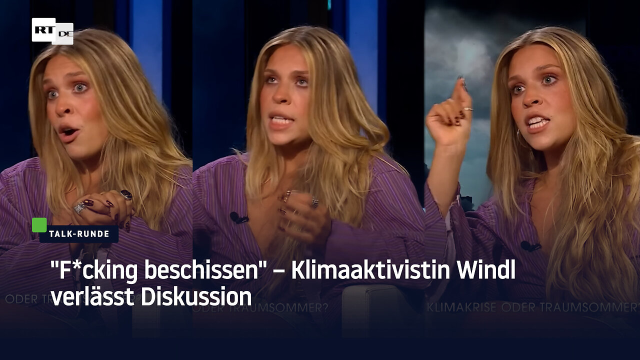 "F*cking beschissen" – Klimaaktivistin Windl verlässt Diskussion