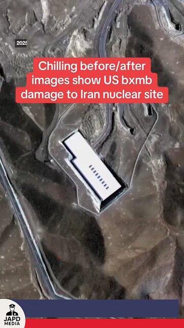 Satellite images show Fordow nuclear site before and after U.S. strike in Iran.