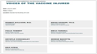 XSpace + Senate Hearing: "Voices of the Vaccine Injured"