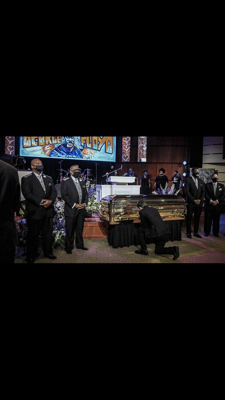 Scumbag Hypocrite: Minneapolis Mayor Jacob Frey Sobbing And Praying At George Floyds Gold Casket