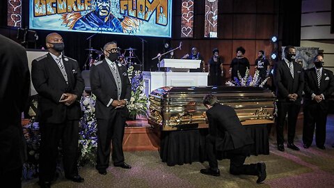 Scumbag Hypocrite: Minneapolis Mayor Jacob Frey Sobbing And Praying At George Floyd's Gold Casket
