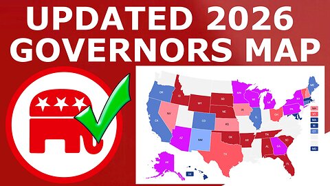 Updated 2026 Governors Map Prediction (April 21, 2025)