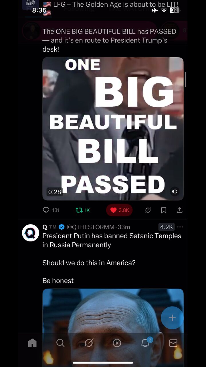 The White House : BBB passed