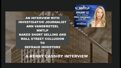 ANN VANDERSTEEL - MMTLP, WALL STREET CRIME FINRA AND THE SEC