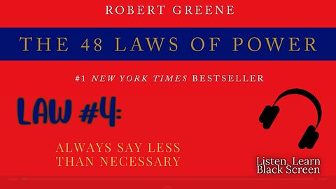 48 Laws of Power FULL Audiobook – Law #4: Always Say Less Than Necessary | Robert Greene
