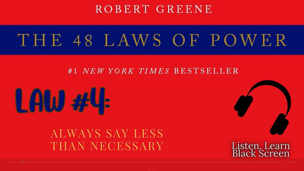 48 Laws of Power FULL Audiobook – Law #4: Always Say Less Than Necessary | Robert Greene