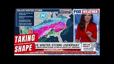 Massive Winter Storm Taking Shape Across 40-plus States