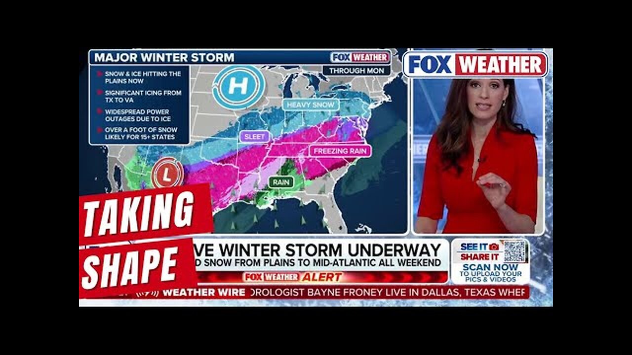 Massive Winter Storm Taking Shape Across 40-plus States