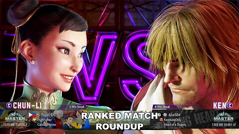 Kuya Kalbo SF6 Ranked Match Roundup. Chun Li Master Rank [Hori Fight Stick]