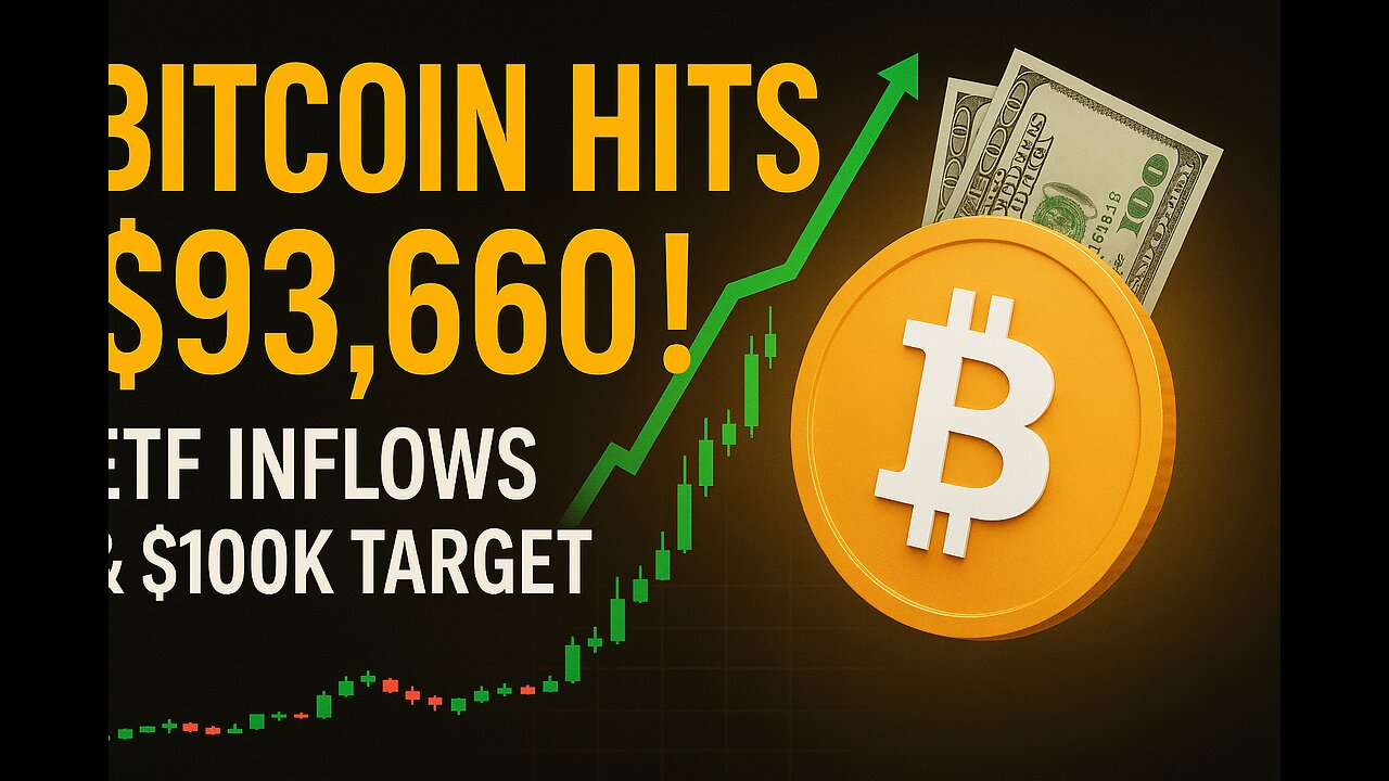 Bitcoin Price Surges to $93,660 | ETF Inflows Push Toward $100K Target | Expert 2025 Analysis