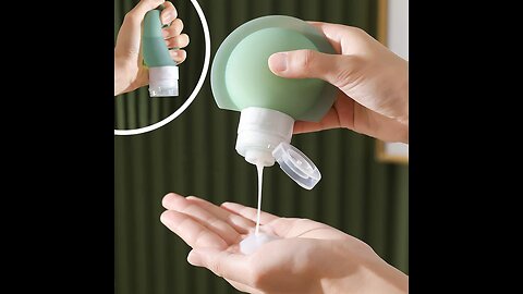 Portable Travel Silicone Dispensing Bottles (Set of 3)
