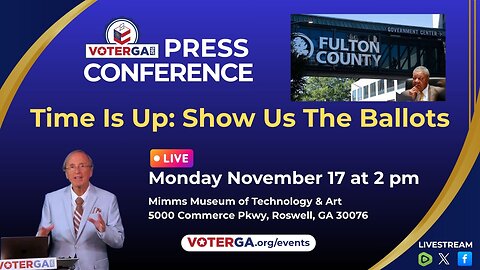 Show Us The Ballots Press Conference 11-17-2025