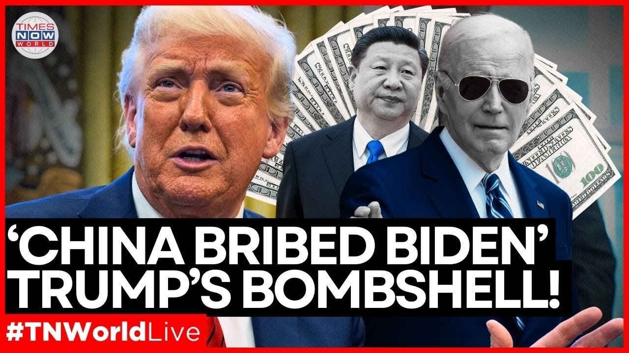LIVE | Trump Drops BRIBEGATE Reveal: Says Biden Family Bribed by China, Weakened U.S. Tariffs!