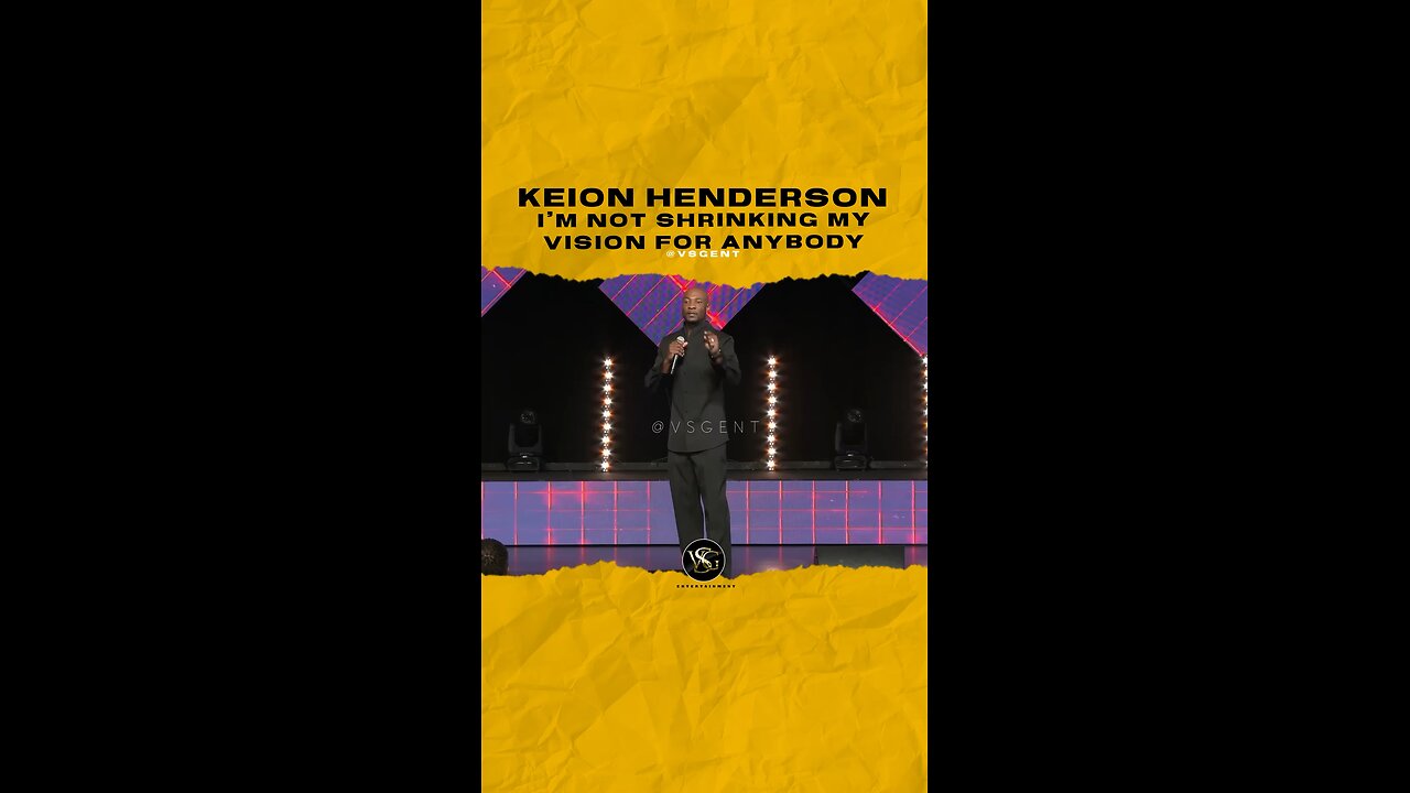 #pastorkeion I’m not shrinking my vision for anybody