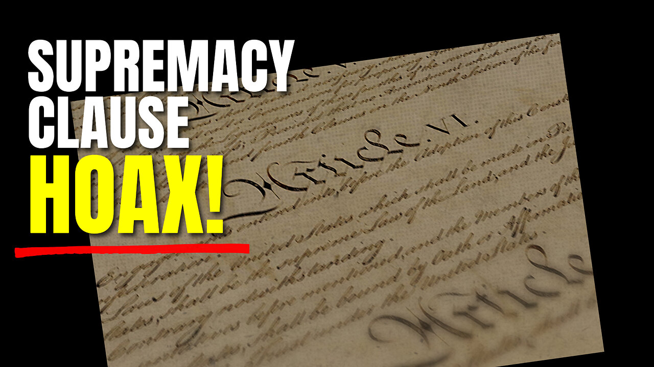 The Supremacy Clause Hoax: How We Became What the Founders Fought