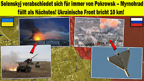 ⚔️ Pokrowsk verloren – Myrnohrad fällt als Nächstes! Ukrainische Front bricht 10 km🔥 Ukraine krieg