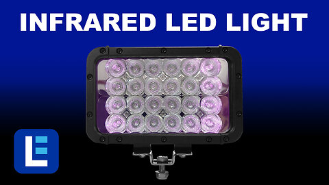 Infrared LED Light Bar for Extreme Environment - 24 LEDs - 72 Watts - 900'L x 100'W Beam