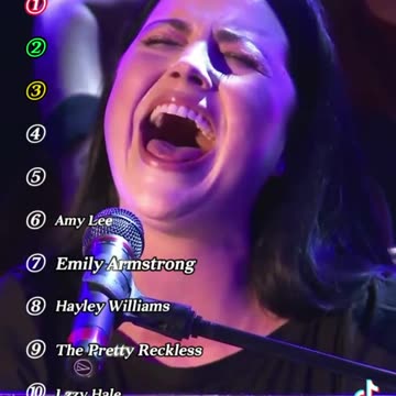 Top female Rock Singers