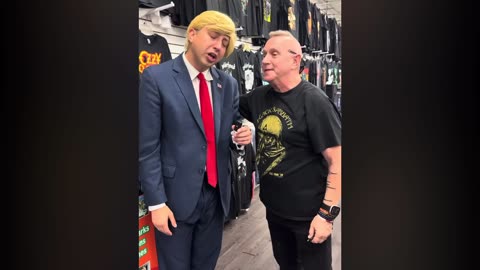 President Donald Trump in Los Angeles- Jason Scoop Comedy