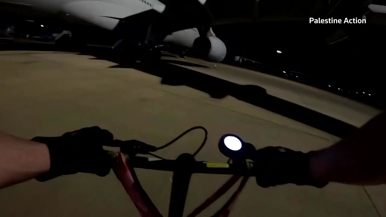Pro-Palestinian activists damage planes at UK military base