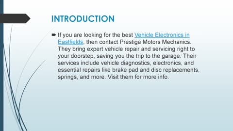 Best Vehicle Electronics in Eastfields