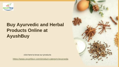 Buy Ayurvedic & Herbal Products Online at Ayushbuy