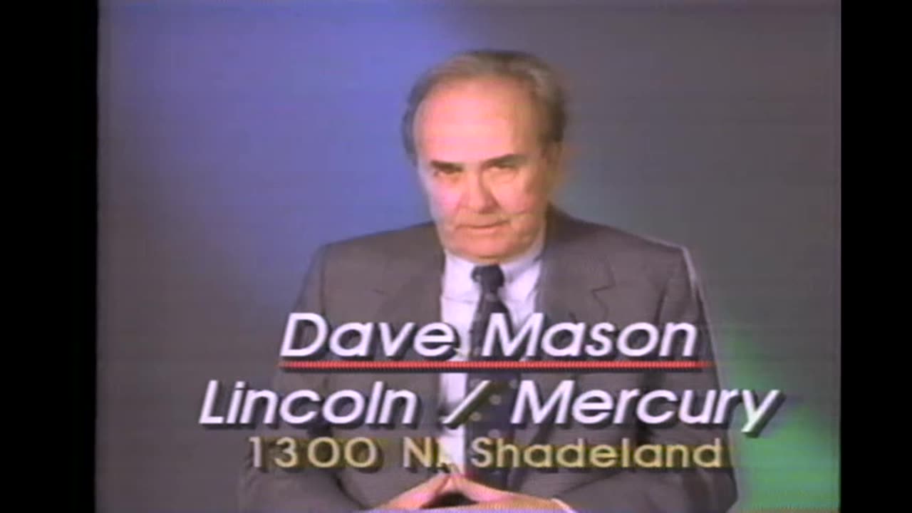 January 20, 1988 - Bob Catterson for Dave Mason Lincoln Mercury