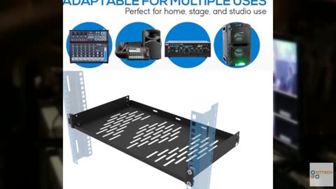 Beiyier 2PCS 1U Server Rack Shelf, Suitable for 19" Network Equipment Racks and