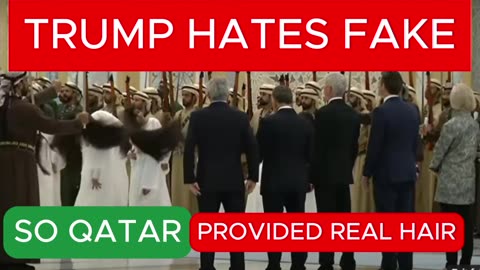 TRUMP HATES FAKE President Trump in the UAE on his Middle East tour