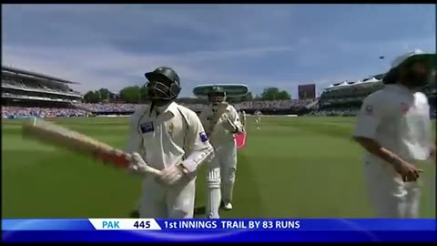 Sensational innings Mohammad yousuf hits exquisite 202 at lords England pakistan