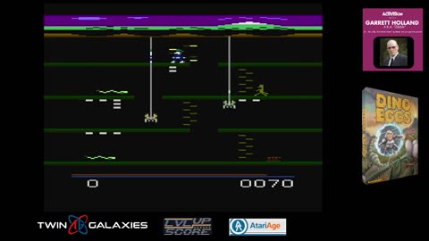 Atari 2600 EMU - Dino Eggs - Demo Challenge - Game XBX - 131