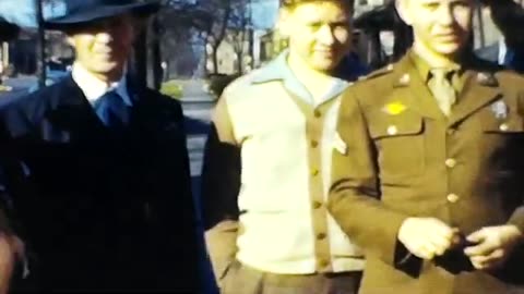 Chicago Vintage 1940s Color Film Footage Automobiles Beach Swimsuits Catholic Cardinal Church