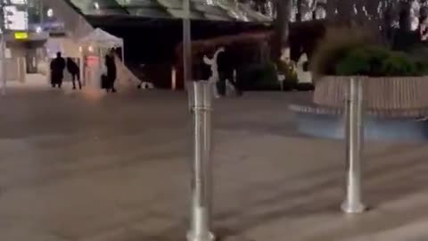 Christmas in London's Canary Wharf: No carols—just blasting Islamic prayers from a dawah stall.