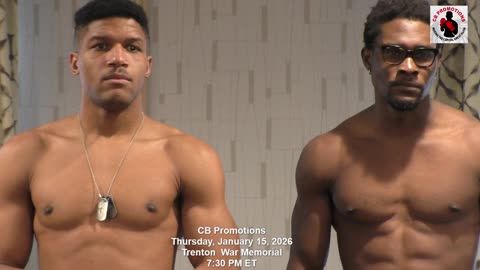 CB Promotions Weigh-in for January 15, 2026 Fight card in Trenton (Bunch vs Magalong)
