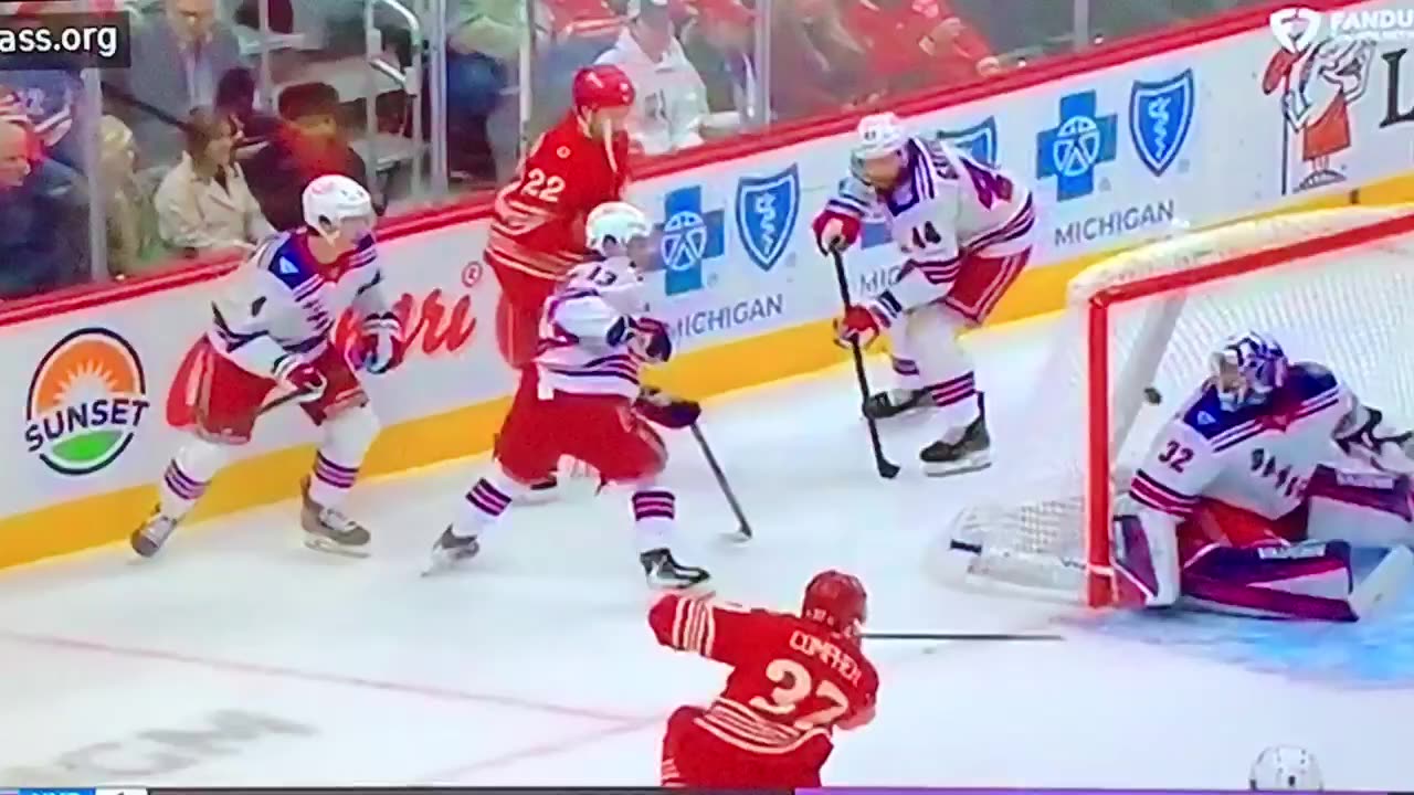 Red Wings C #37 J.T. Compher 🥅(3)🏒Snap-Shot Goal