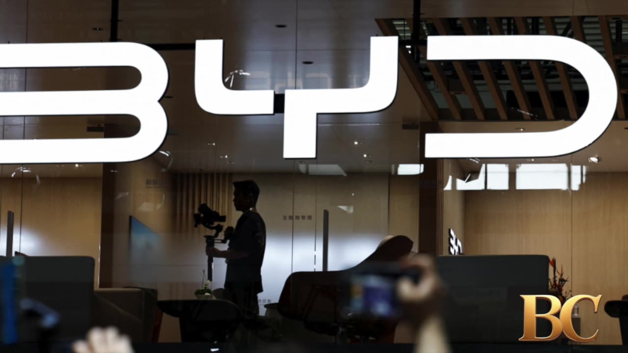 China’s BYD sees shares plunge 8% as EV maker cuts prices