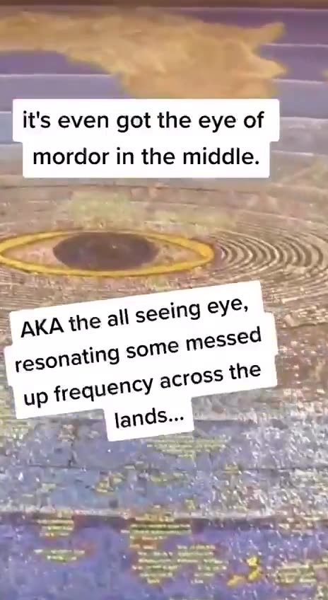 Mosaics of the all seeing eye and a map of the flat earth under the ...